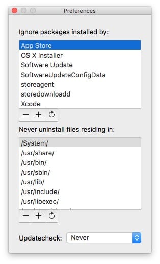 Radium mac app store settings
